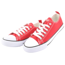 American Club Naisten sidottu LH18 punaiset lenkkarit punainen 3