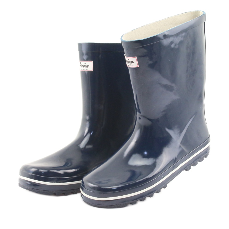 American Club tummansiniset eristämättömät kalosteet valkoinen laivastonsininen 3