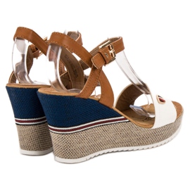 Goodin Muodikkaat sandaalit valkoinen ruskea 1