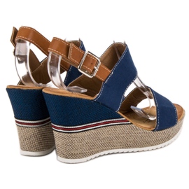 Goodin Denim Sandaalit ruskea sininen 1