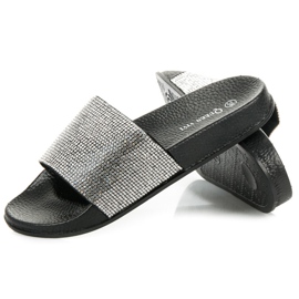 Queen Vivi Tossut kristalleilla musta 1