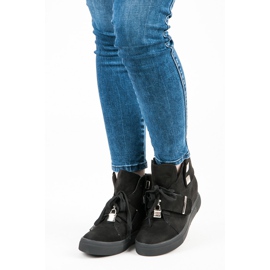 Seastar Suede Wedge lenkkarit musta 1