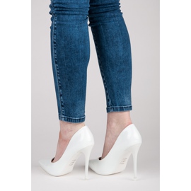 Seastar Seksikäs lakatut korkokengät valkoinen 2