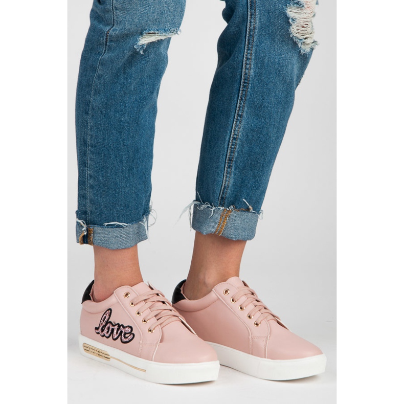 Vices Love Lace-Up tennarit vaaleanpunainen 1
