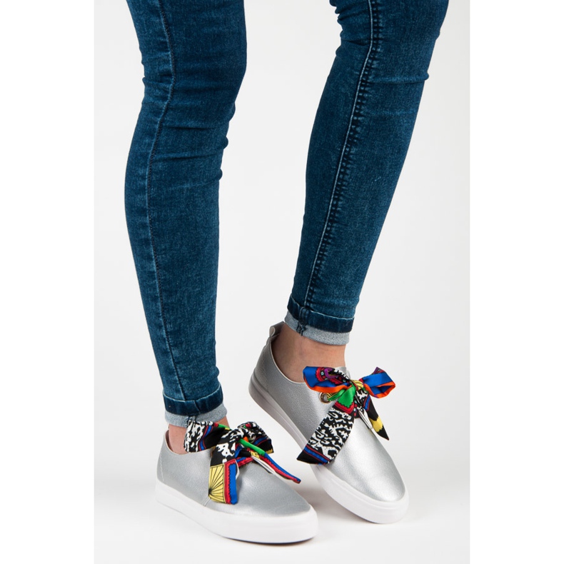 Seastar Tyylikkäät lenkkarit sidottuna nauhalla harmaa 1