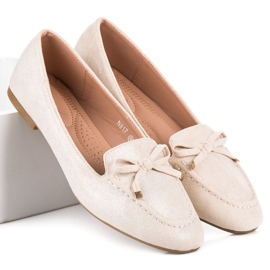 Small Swan Suede Loafers rusetilla beige 2