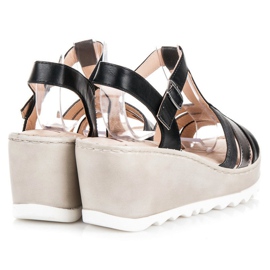 Kylie Wedge sandaalit musta 2