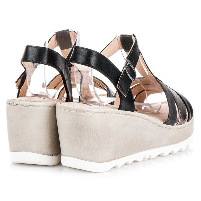 Kylie Wedge sandaalit musta 2