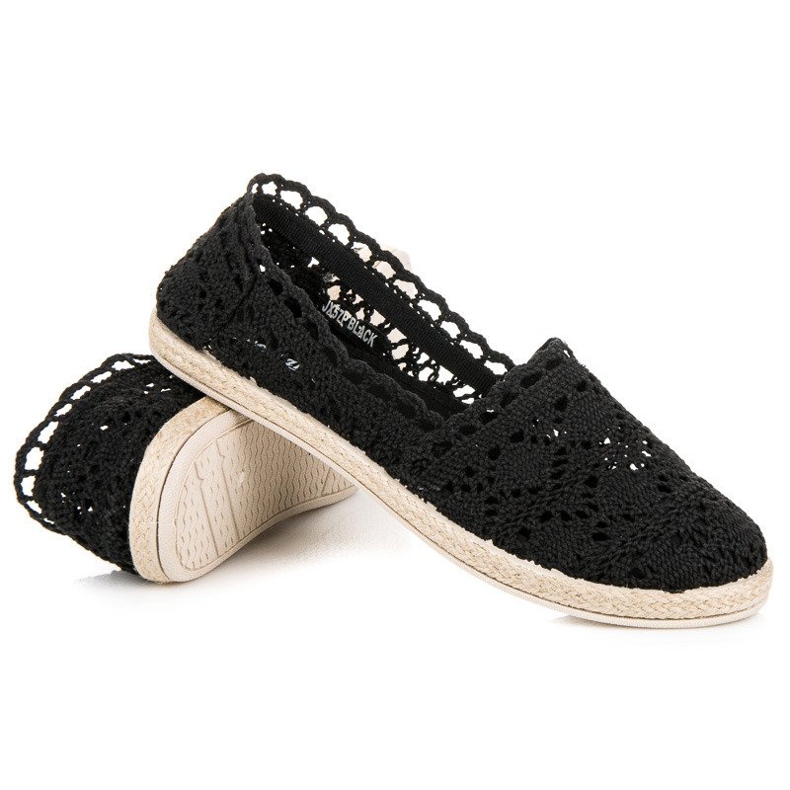 Seastar Musta Lace Espadrilles 1