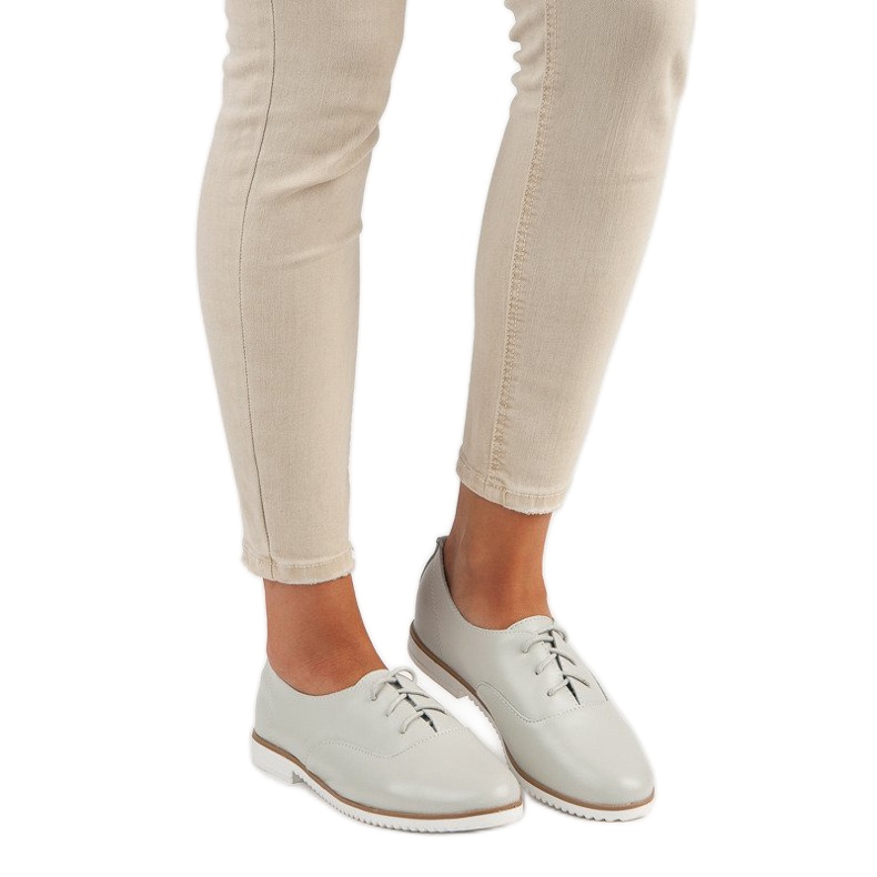 MAZAROn harmaat nahkakengät 1