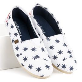 McKey Muodikkaat Slip-on espadrillit valkoinen tummansininen 1