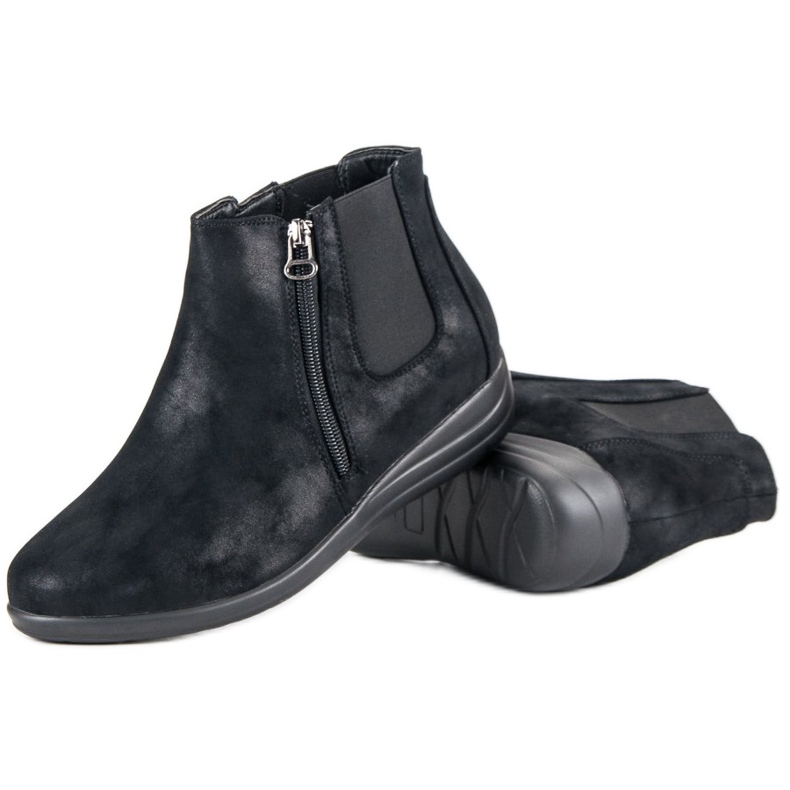 Kylie Mustat saappaat vetoketjulla 2