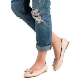 Puuteri balerina jousella vaaleanpunainen 1