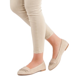 Small Swan Klassiset vaaleanbeige mokkasiinit 1