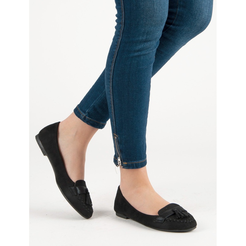 Small Swan Loaferit hapsuilla musta 1