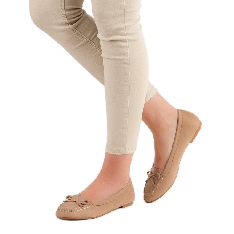 Small Swan Tummanbeige Loaferit Jousella 2