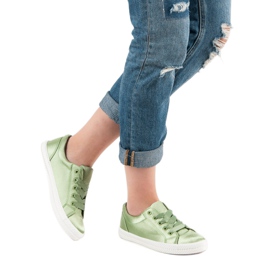 Kylie Satiini lenkkarit vihreä 1