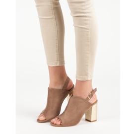 Rakennetut sandaalit VINCEZA -baarissa ruskea 1