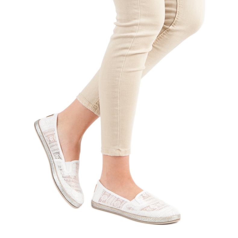 MCKEYLOR Lace Slipons valkoinen 1