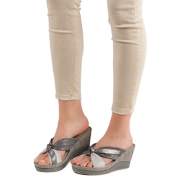 VINCEZA Wedge -sandaalit harmaa 1