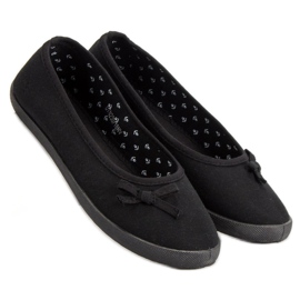 McKey Tekstiili ballerina jousella musta 1