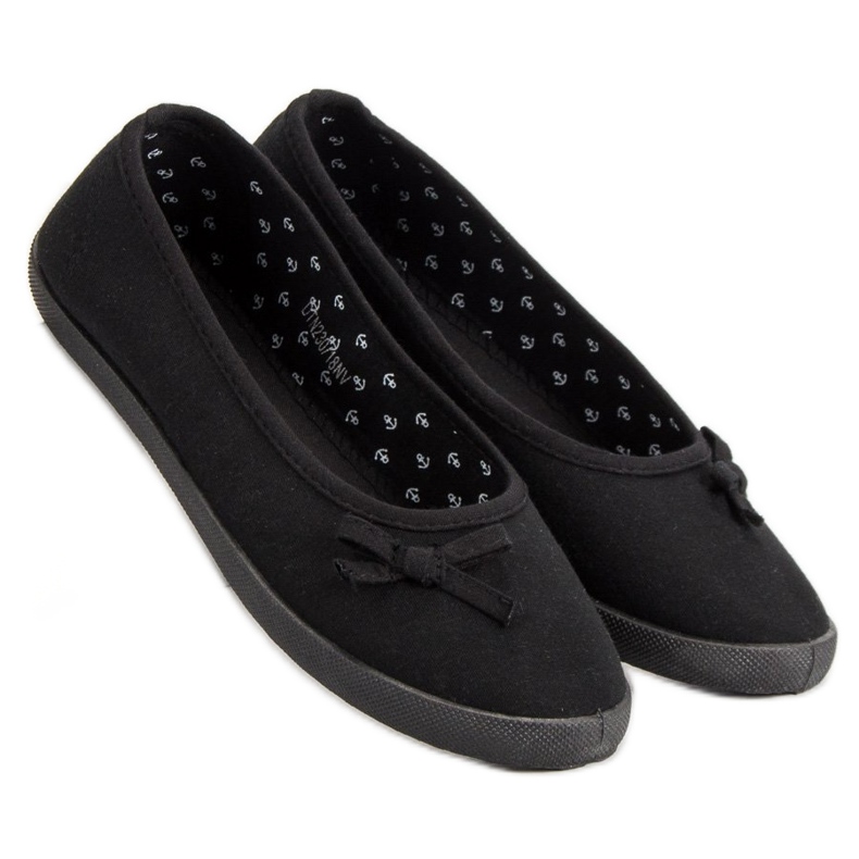 McKey Tekstiili ballerina jousella musta 1