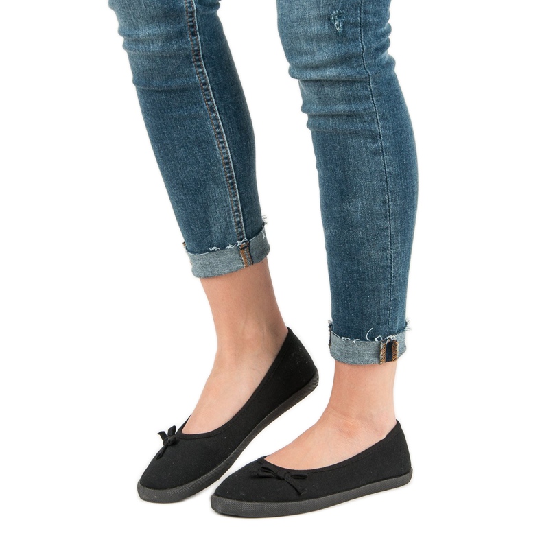 McKey Tekstiili ballerina jousella musta 2