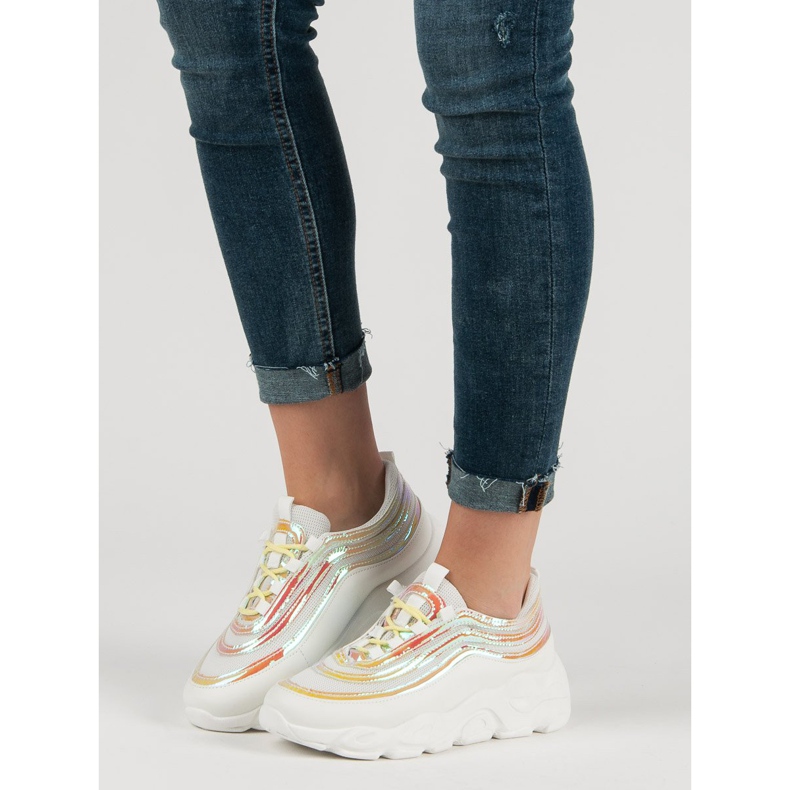 Kevyet urheilukengät valkoinen monivärinen 2