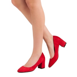 Ideal Shoes Punaiset pumput pylväässä punainen 2