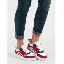 SHELOVET Mukavat urheilukengät valkoinen punainen 1