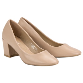 Ideal Shoes Klassiset beige -pumput 2