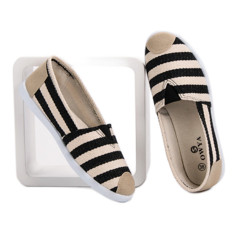 Raidalliset sliponit musta ruskea 2