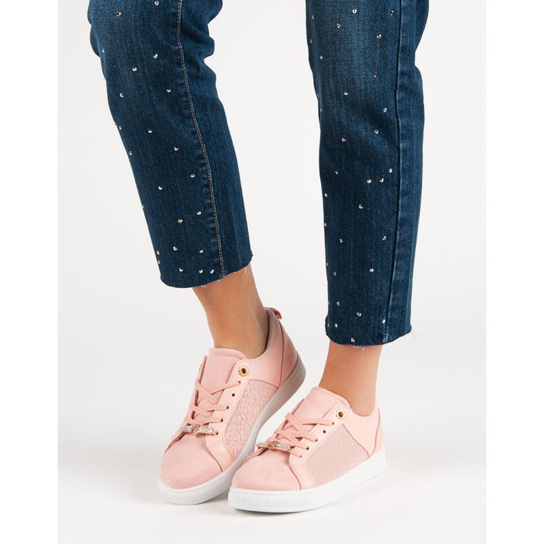 Vaaleanpunaiset urheilukengät vaaleanpunainen 1