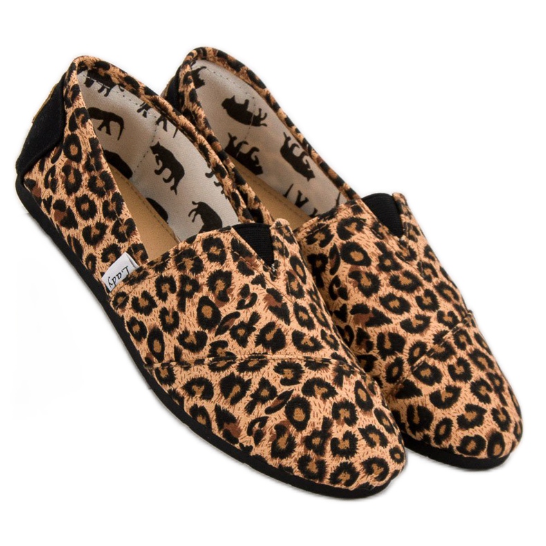 L. Day Täpläiset liuskat ruskea 2