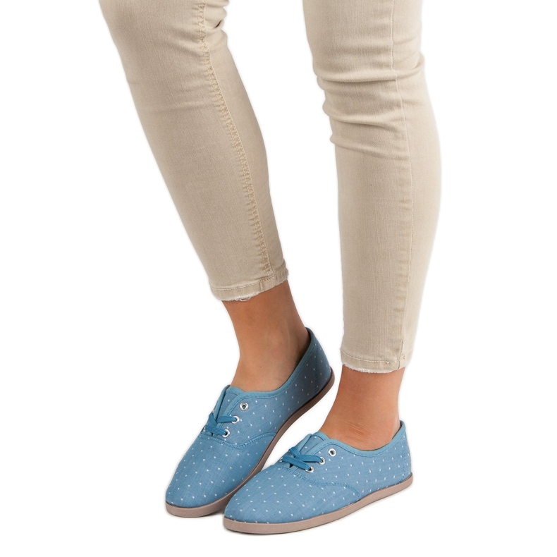 Lenkkarit, joissa on pisteitä sininen 1