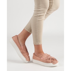 Suede Slipons VICES -jousella vaaleanpunainen 1