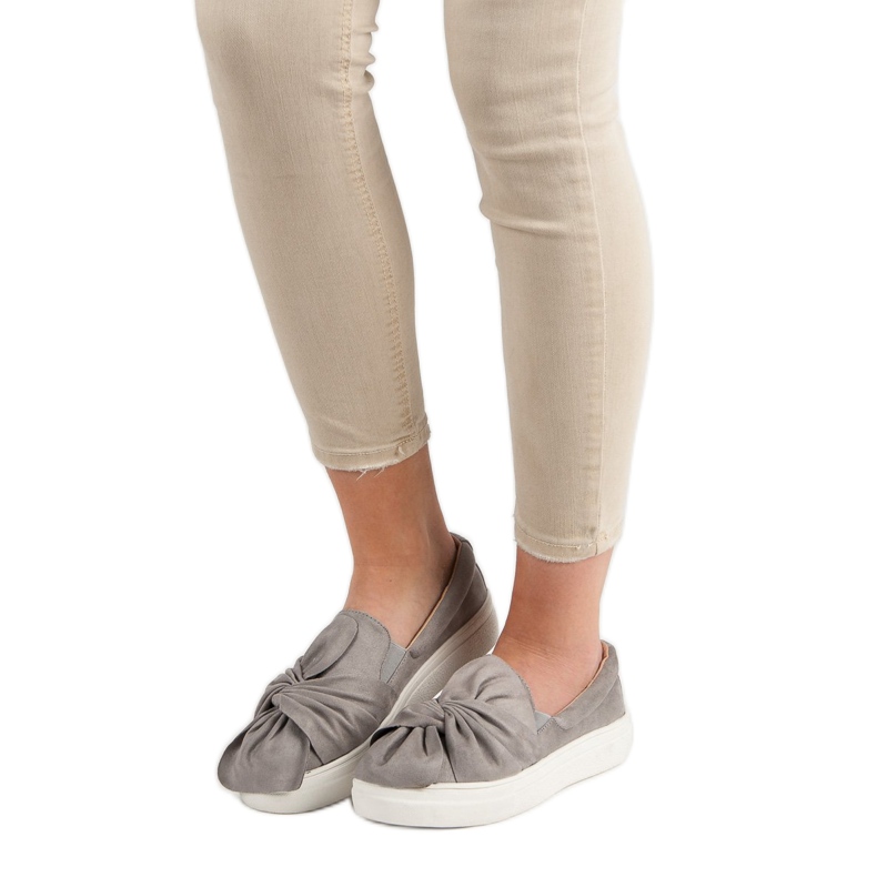 Suede Slipons VICES -jousella harmaa 1