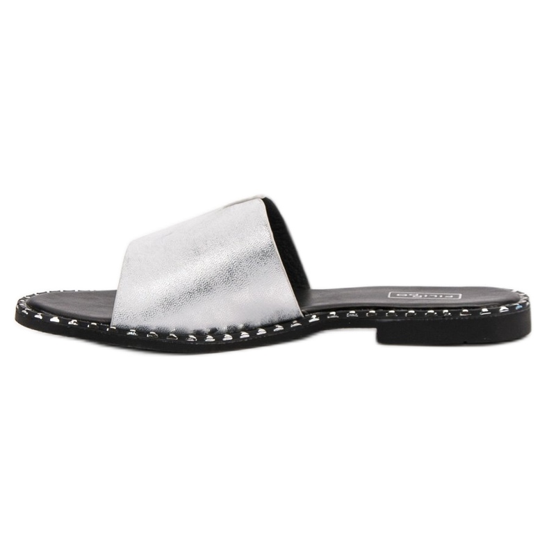 Filippo Mukavat kiiltävät tossut harmaa 2