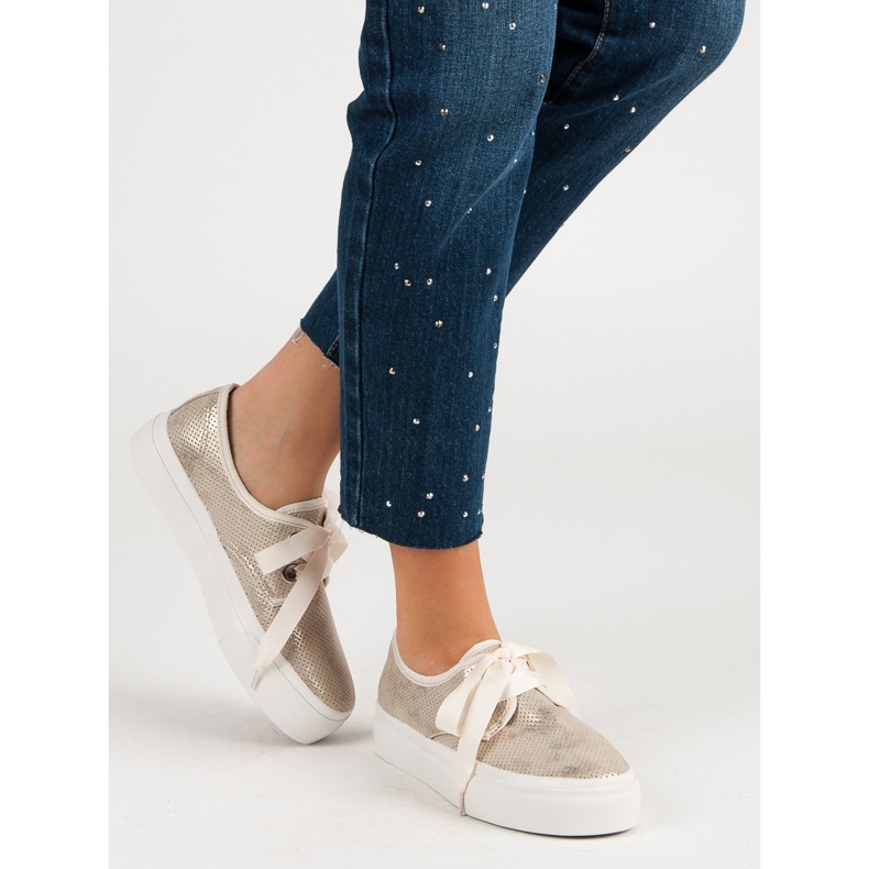 Kylie Lenkkarit sidottu nauhalla keltainen 1