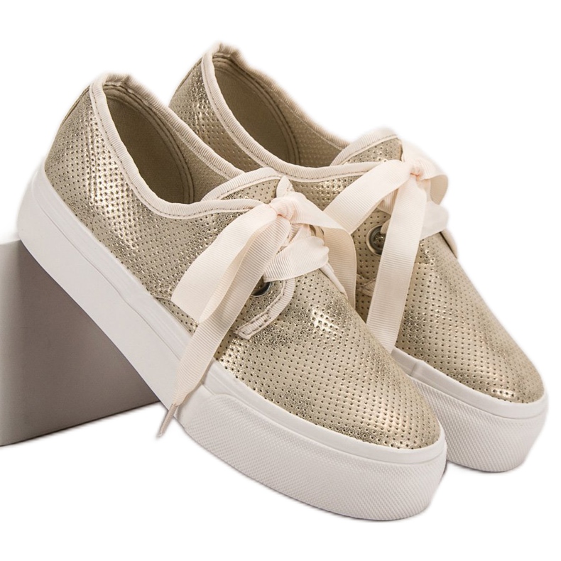 Kylie Lenkkarit sidottu nauhalla keltainen 2