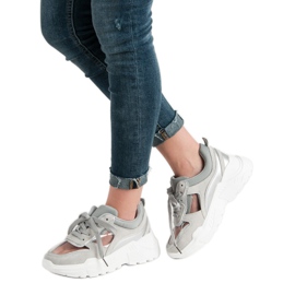 Läpinäkyvät lenkkarit harmaa 2