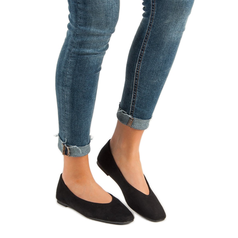 Seastar Musta mokkanahka ballerinat 2