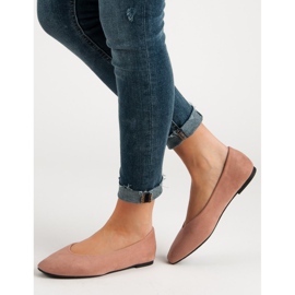 Seastar Jauhe mokkanahka ballerinat vaaleanpunainen 2