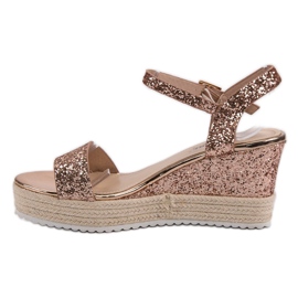 Seastar Mukavat kiilamaiset sandaalit keltainen 1