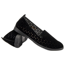 Black Openwork Lords musta 1