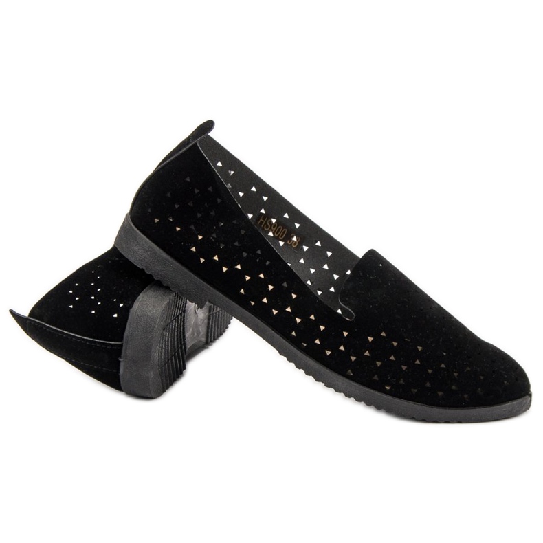 Black Openwork Lords musta 1