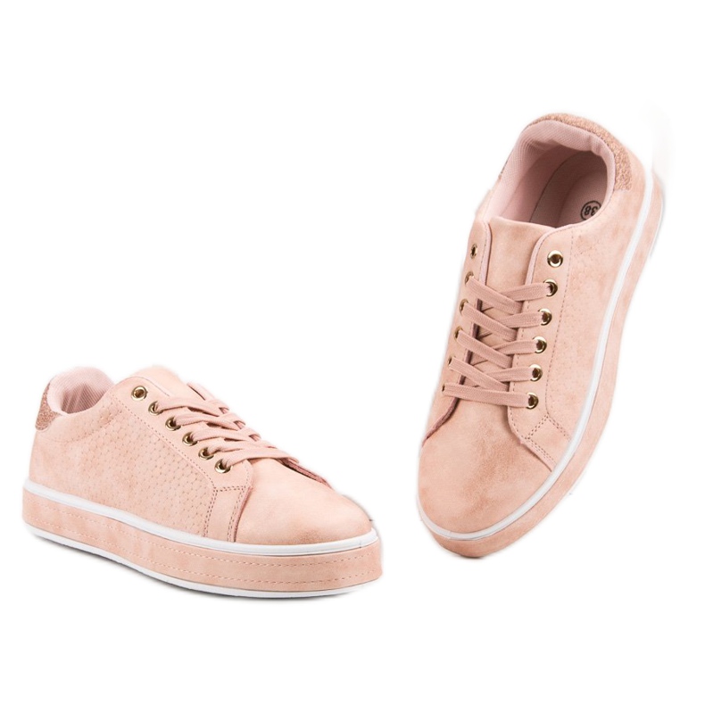 Nauhalliset urheilukengät vaaleanpunainen 1