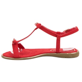 Sandaalit, joissa rusetti VINCEZA punainen 5