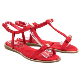 Sandaalit, joissa rusetti VINCEZA punainen 1