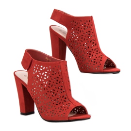 Queen Vivi Avoimet sandaalit, joissa päälliset punainen 2